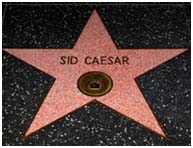 Sid Caesar star on walk of fame
