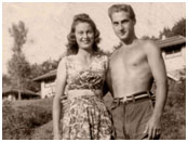 Sid Caesar with wife, Florence Levy