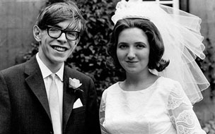 Stephen Hawking wedding photo