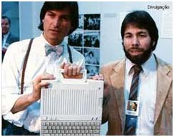 Steve Jobs with Steve Wozniak