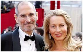 Steve Jobs with Laurene Powell