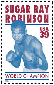 Sugar Ray Robinson commemorative stamp