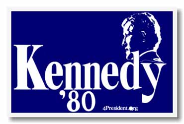 Ted kennedy presidential Campaign poster in 1980