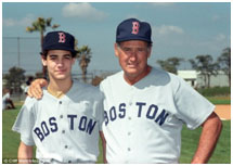 Ted Williams with daughter, Claudia