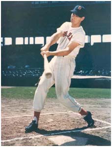 Ted Williams while playing for the Redsox