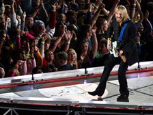 Tom Petty performing at Super Bowl XLII