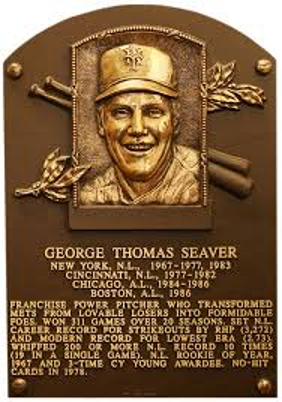 Tom Seaver Hall Of Fame plaque