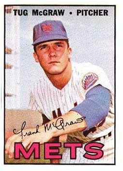 Tug McGraw Mets baseball card