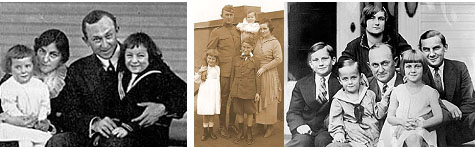 Ty Cobb with his family