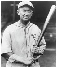 Ty Cobb in Athletics uniform