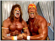 Ultimate Warrior with Hulk Hogan