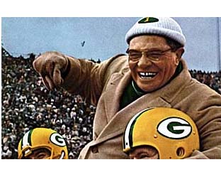 Vince Lombardi celebrating a champtionship win