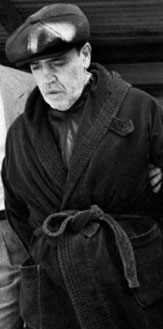 Vincent Gigante in a bathrobe