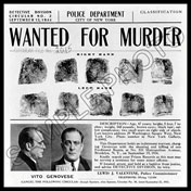 Vito Genovese wanted poster