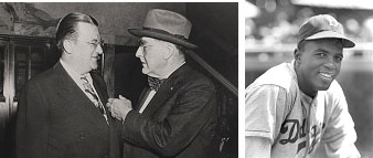 Walter O'Malley, branch rickey and jackie robinson