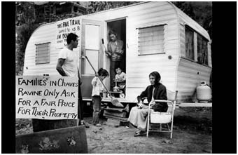 Family protesting eminent domain