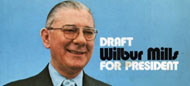 Wilbur Mills presidential campaign poster