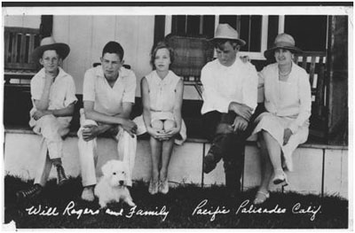 Will Rogers and his family