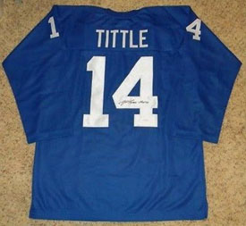 Y.A. Tittle Giants uniform