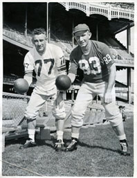 Y.A. Tittle and Charlie Conerly