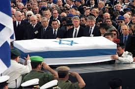 Yitzhak Rabin casket