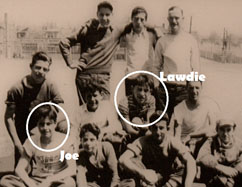 Yogi Berra and Joe Garagiola team photo when they were kids