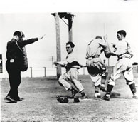 Yogi Berra playing ball early on