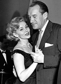 Zza Zza Gabor and George Sanders