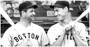 Jimmy Foxx with Ted Williams