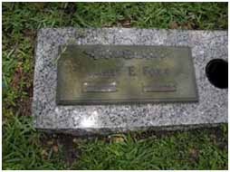 Jimmy Foxx Grave at Flagler Memorial Park in Miami